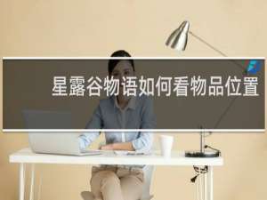星露谷物语如何看物品位置