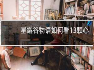 星露谷物语如何看13颗心
