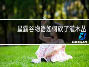 星露谷物语如何砍了灌木丛
