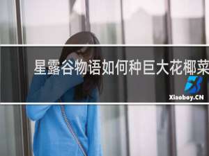 星露谷物语如何种巨大花椰菜