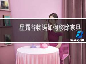 星露谷物语如何移除家具