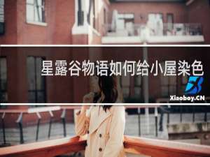 星露谷物语如何给小屋染色