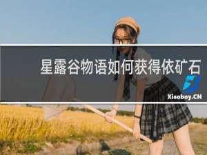 星露谷物语如何获得依矿石