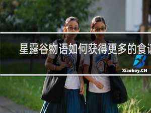 星露谷物语如何获得更多的食谱
