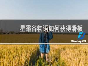 星露谷物语如何获得滑板