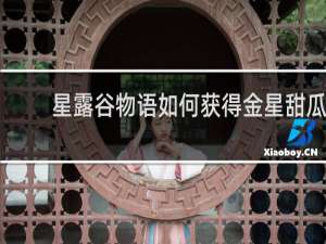 星露谷物语如何获得金星甜瓜