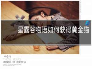 星露谷物语如何获得黄金猫