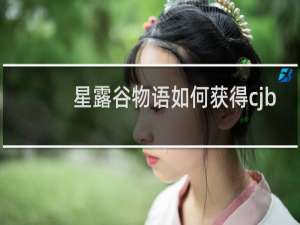 星露谷物语如何获得cjb
