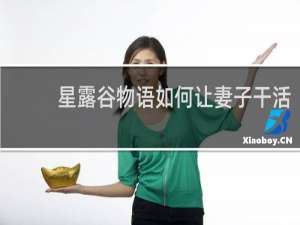 星露谷物语如何让妻子干活