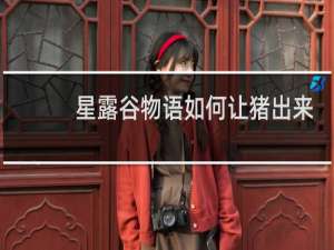 星露谷物语如何让猪出来