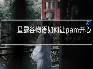 星露谷物语如何让pam开心