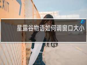 星露谷物语如何调窗口大小