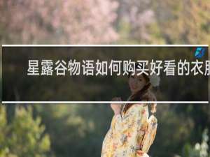 星露谷物语如何购买好看的衣服
