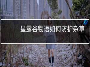 星露谷物语如何防护杂草