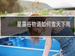 星露谷物语如何雪天下雨