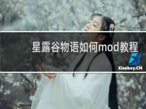 星露谷物语如何mod教程