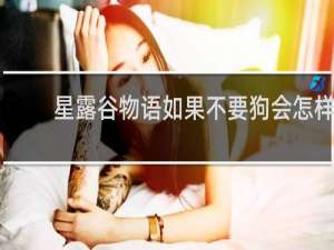 星露谷物语如果不要狗会怎样