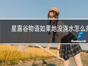 星露谷物语如果地没浇水怎么办