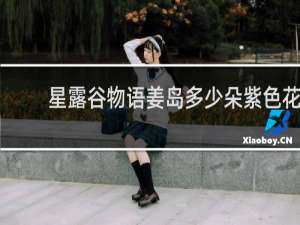 星露谷物语姜岛多少朵紫色花