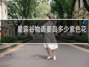 星露谷物语姜岛多少紫色花