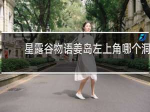 星露谷物语姜岛左上角哪个洞