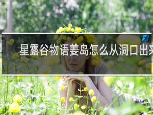 星露谷物语姜岛怎么从洞口出来