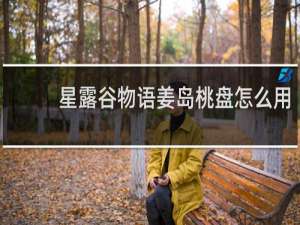 星露谷物语姜岛桃盘怎么用