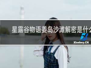 星露谷物语姜岛沙滩解密是什么