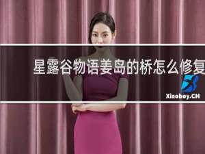 星露谷物语姜岛的桥怎么修复