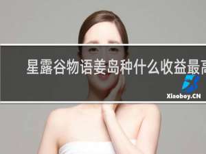 星露谷物语姜岛种什么收益最高