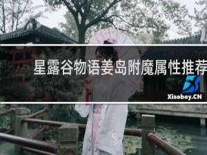 星露谷物语姜岛附魔属性推荐