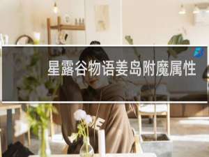 星露谷物语姜岛附魔属性