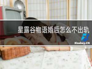 星露谷物语婚后怎么不出轨