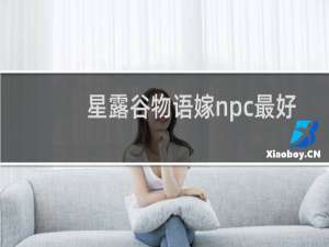 星露谷物语嫁npc最好