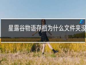 星露谷物语存档为什么文件夹没有