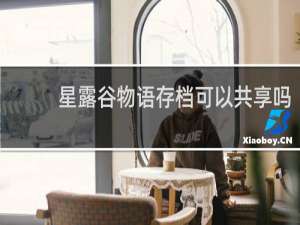 星露谷物语存档可以共享吗