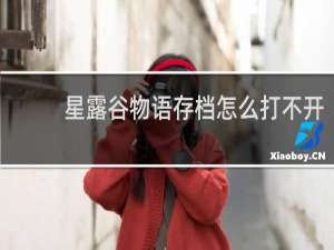 星露谷物语存档怎么打不开