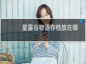 星露谷物语存档放在哪