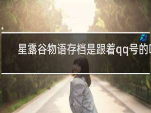 星露谷物语存档是跟着qq号的吗