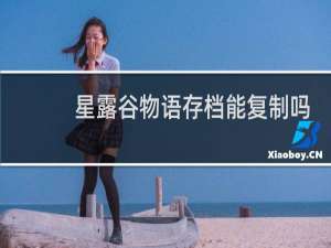 星露谷物语存档能复制吗