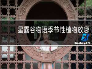 星露谷物语季节性植物放哪