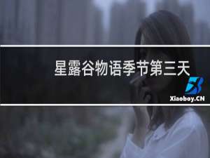 星露谷物语季节第三天