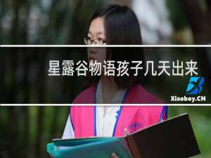 星露谷物语孩子几天出来
