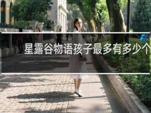 星露谷物语孩子最多有多少个