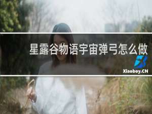 星露谷物语宇宙弹弓怎么做