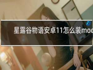 星露谷物语安卓11怎么装mod