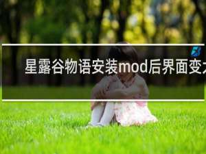星露谷物语安装mod后界面变大