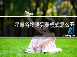 星露谷物语完美模式怎么开