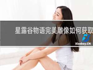 星露谷物语完美雕像如何获取