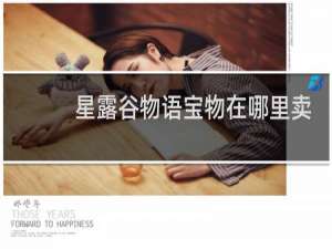 星露谷物语宝物在哪里卖